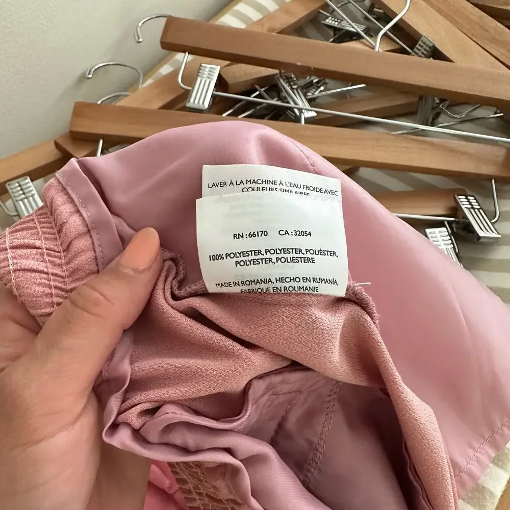 Anthropologie Mid Rise The Essential Pull On Trouser Pink S